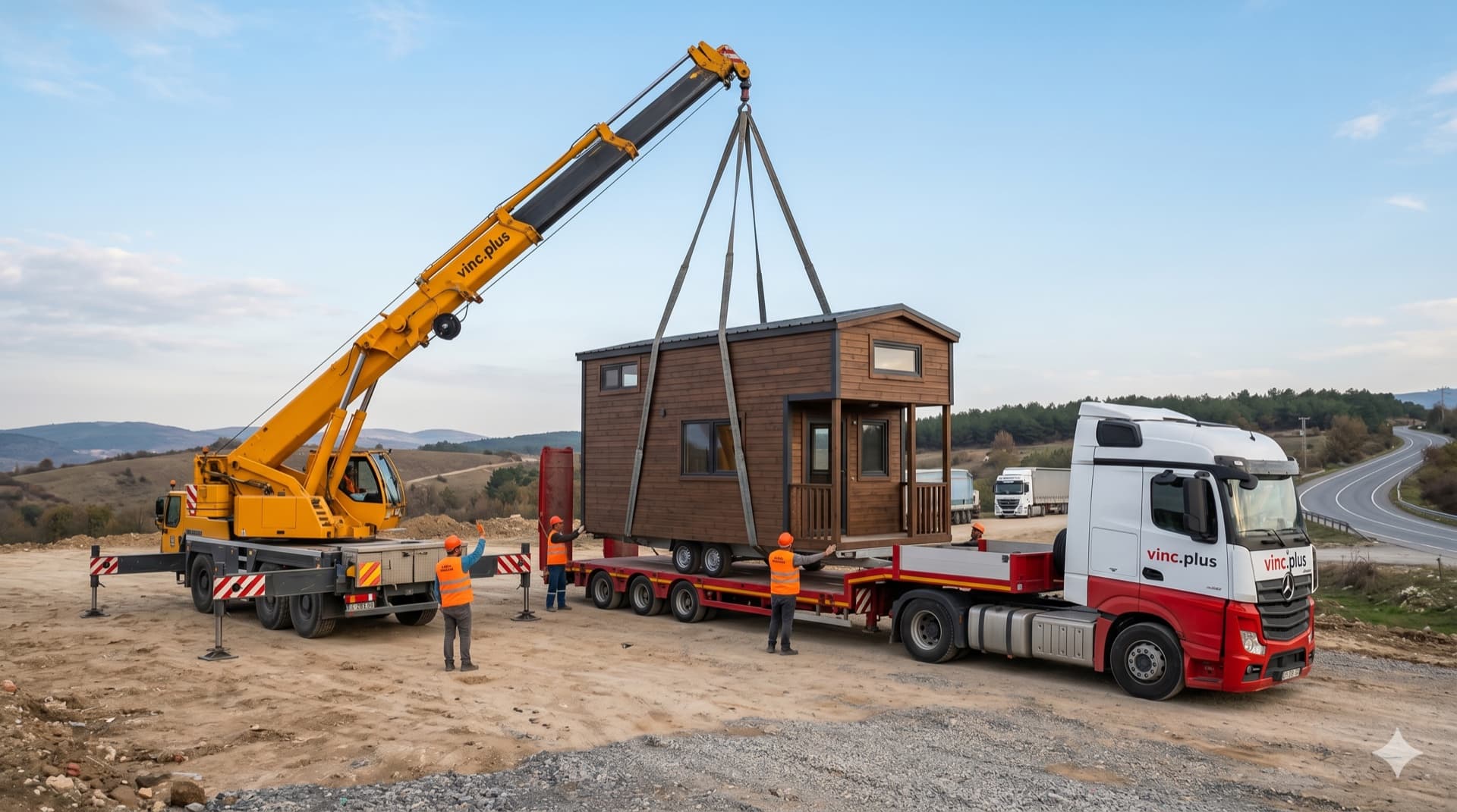 Tiny House Taşıma Vinç Plus operasyonu